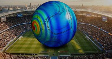 El balón de fútbol de 1930 frente al balón moderno, simulados con SOLIDWORKS de Dassault Systèmes